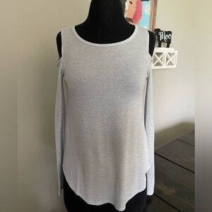 Hollister XS Light Blue Cold Shoulder Top